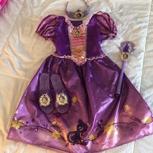 Disney Play Costume with Shoes, Crown and Wand